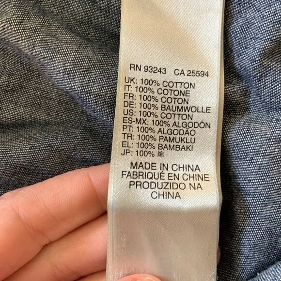 Diesel Denim Western Cowboy Shirt Long Sleeve Snap Button Up Women's Small - Picture 11 of 12